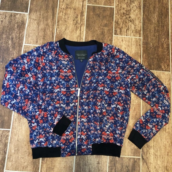 Sanctuary Jackets & Blazers - SANCTUARY Women’s BOMBER JACKET Medium Zip Floral